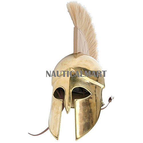 NauticalMart Spartan Grecian Historical Brass Armor Helmet Medieval Tournament