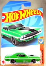 2023 Hot Wheels #123 Muscle Mania 4/10 &#39;70 Dodge Hemi Challenger Green w/DD8 Sp - $7.65