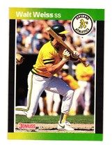 1989 Donruss #446 Walt Weiss Oakland Athletics - £3.93 GBP