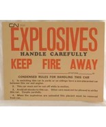 Canadian National RR Explosive sign 1972 original advertising vintage gu... - €12,05 EUR Canadian National RR Explosive sign 1972 original advertising vintage gu... - €12,05 EUR
