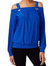 Thalia Sodi Womens Cold Shoulder Top Size X-Large Color Lazulite - £73.52 GBP