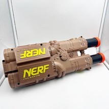 Vintage 1998 Nerf Pulsator Double Cannon Brown Toy Gun Cosplay No balls Included - £19.74 GBP