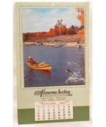 Maine Firearms advertising Calendar 1964 fishing trout Coopers sporting ... - €12,11 EUR
