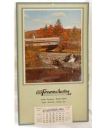 1962 ME Firearms Auction calendar covered bridge Coopers Mills Maine adv... - €12,11 EUR