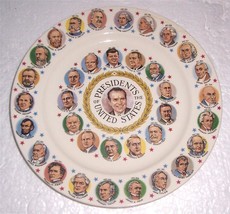 Vintage RICHARD NIXON Presidents of the United States Porcelain Face Plate - £31.19 GBP