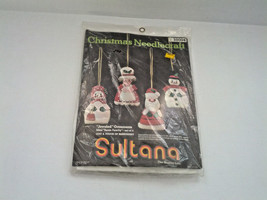 Vintage Christmas needlecraft jeweled ornaments kit  no. 32004 Sultana brand NOS - £15.53 GBP