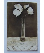 Real photo postcard Orchids in vase /table 1909 NR RPC - £10.09 GBP
