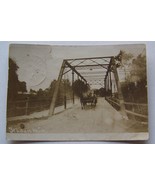 Real photo postcard St.Louis Mich horse,wagon,trestle bridge 1910 NR RPC - £12.11 GBP