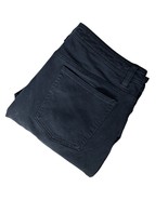 Saks Fifth Avenue Women&#39;s Denim Pants Straight Leg Size 8 Solid Black Wash - $29.11