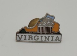 Virginia State Shaped Souvenir Enamel Lapel Hat Pin - £11.52 GBP