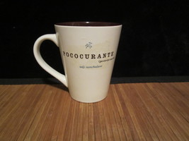 2006 Starbucks Coffee Mug Tea Cup Pococurante Nonchalant White/Brown 13 Oz - $14.99