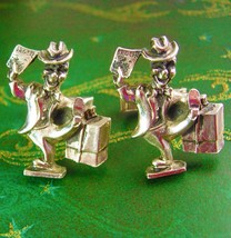 Unusual Traveling Salesman Cufflinks Vintage Figural Designer Kaflinks Eriksen &amp; - £116.62 GBP