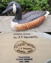 Vintage Duck Decoys Duxbury  J.P.  Selmants &quot;CANADA GOOSE&quot; Glenn Bryant 1997 OH - £80.53 GBP