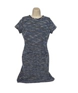 Loft Women&#39;s Tweed Sheath Dress Size 6 Blue Short Sleeve Boat Neck Church - $22.51
