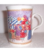 WHITE CHRISTMAS DESIGN BONE CHINA  MUG ELAIN WILLIAMSON - $1,050.88 MXN