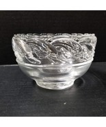 Tiffany &amp; Co Bowl Crystal Art Glass Dolphin Small 3&quot; x 5&quot; Pedestal Clear... - $29.70