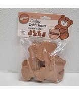 Vintage 1990 Wilton Cuddly Teddy Bears Cookie Cutters Brown New NOS - $27.02 CAD