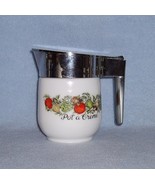 Corning Corelle Spice of Life White Glass Covered Creamer Pot a Creme - $5.00