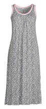 Secret Treasures ~ Grey Spotted ~ Midi Night Gown ~ Knit ~ Size Small (4-6) - $22.44