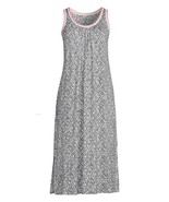 Secret Treasures ~ Grey Spotted ~ Midi Night Gown ~ Knit ~ Size Small (4-6) - $427.20 MXN