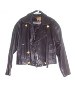 Women&#39;s Express Avenue De L&#39; Opera Black Leather Motor bike Hip Jacket (L) - $262.10 CAD