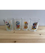 McDonalds Walt Disney World Year 2000 Celebration Glasses Set of 4 Micke... - $40.99 CAD
