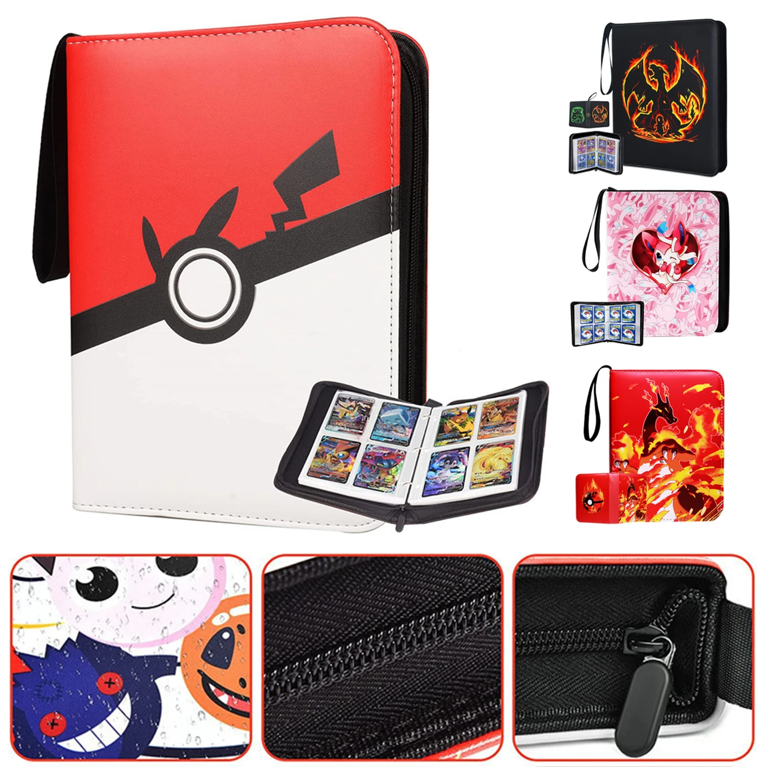 400pcs Pokemon Cards Album Game Collection Card Holder Pokémon Battle Card Pack - £17.80 GBP