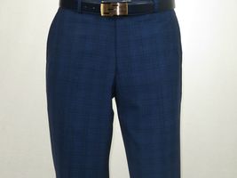 Mens Renoir 3 Piece Vested Suit Glenn Plaid Notch Lapel Business 278-2 Navy Blue image 11
