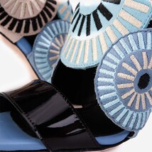 The Parama Blue Leather Ankle Strap Women Sandal image 3