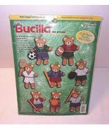 Bucilla Felt NEW Sport Bear Variety Christmas Ornaments Kit Sports Teddy... - €30,33 EUR