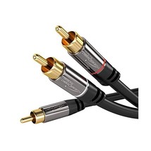 KabelDirekt 1m Y Subwoofer Audio Cable (1 x RCA to 2 x RCA) - PRO Series  - $23.00