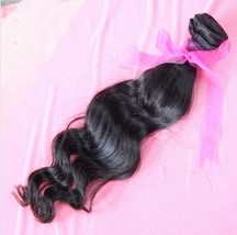 1 piece Brazilian virgin hair weft,12" unprocessed remy human hair extension,nat - $50.00