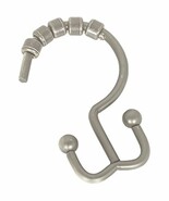 Zenna Home 96BN, Double Roller Shower Curtain Hooks, Brushed Nickel - $447.80 MXN