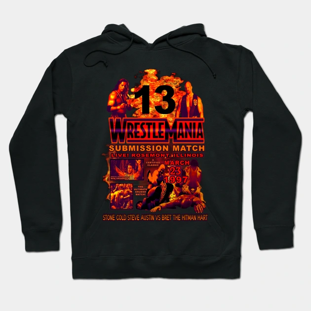 Stone Cold Vs Bret Hart - Wrestlemania 13 Hoodie - $681.00 MXN