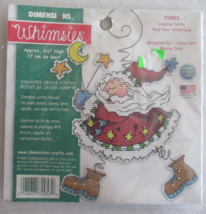 NEW - Dimensions Whimsies Counted Cross Stitch Kit “ LEAPING SANTA ” 72953 2003 - $12.00