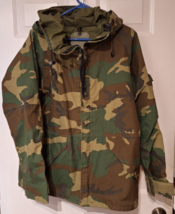 US Army Jacket Mens Medium Short Field Parka Cold Weather Woodland Camo ... - $56.26