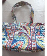 Vera Bradley Marina Paisley Multi-Color Large Shoulder Tote Bag - 13&quot; x ... - $26.85 CAD