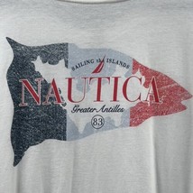 Nautica Graphic T-Shirt Men 3XL Pullover Sailing The Islands Greater Antilles 83 - £13.67 GBP