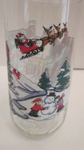 Vintage Mccrory Stores &amp; COCA-COLA Swirl Design Christmas Holiday Scene Glass - £11.05 GBP