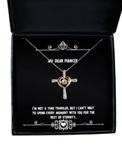 Inspire Fiancee Cross Dancing Necklace, I&#39;m not a time Traveler, but I Can&#39;t Wai - £39.34 GBP