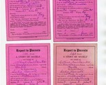 5 Report Cards 1920&#39;s Bourbon County Kansas Arthur Fairbanks - £14.46 GBP