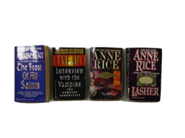 4 Anne Rice Paperback Novels Lasher Interview Pandora Feast of All Saints Issues - £10.26 GBP