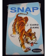 Vintage Whitman Snap Children’s Card Game Tiger Box - $4.99