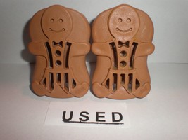 2 Used Glade Electric Gel Warmers Gingerbread Man Design Warmer Very Rare - £12.39 GBP