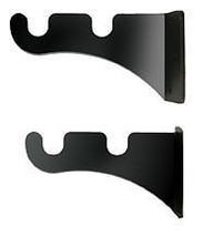 Wrought Iron Double Curtain Brackets Pair Of 2 For 1/2 Inch Rods Home Decor - £15.50 GBP