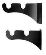 Wrought Iron Double Curtain Brackets Pair Of 2 For 1/2 Inch Rods Home Decor - £15.45 GBP