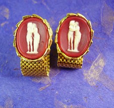 The KISS Cufflinks Nude Goddesses Vintage 3 Graces Greek Mythology Men's gold me - £99.90 GBP