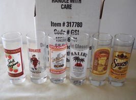 Set of 6 ARC International SHOOTERS 2 oz Shot Glasses KAHLUA Tequila VOD... - £19.64 GBP