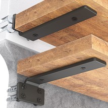 Shelf Bracket, Heavy Duty Floating Shelf Brackets 6 Inch Long, 6 Pack Br... - £31.46 GBP