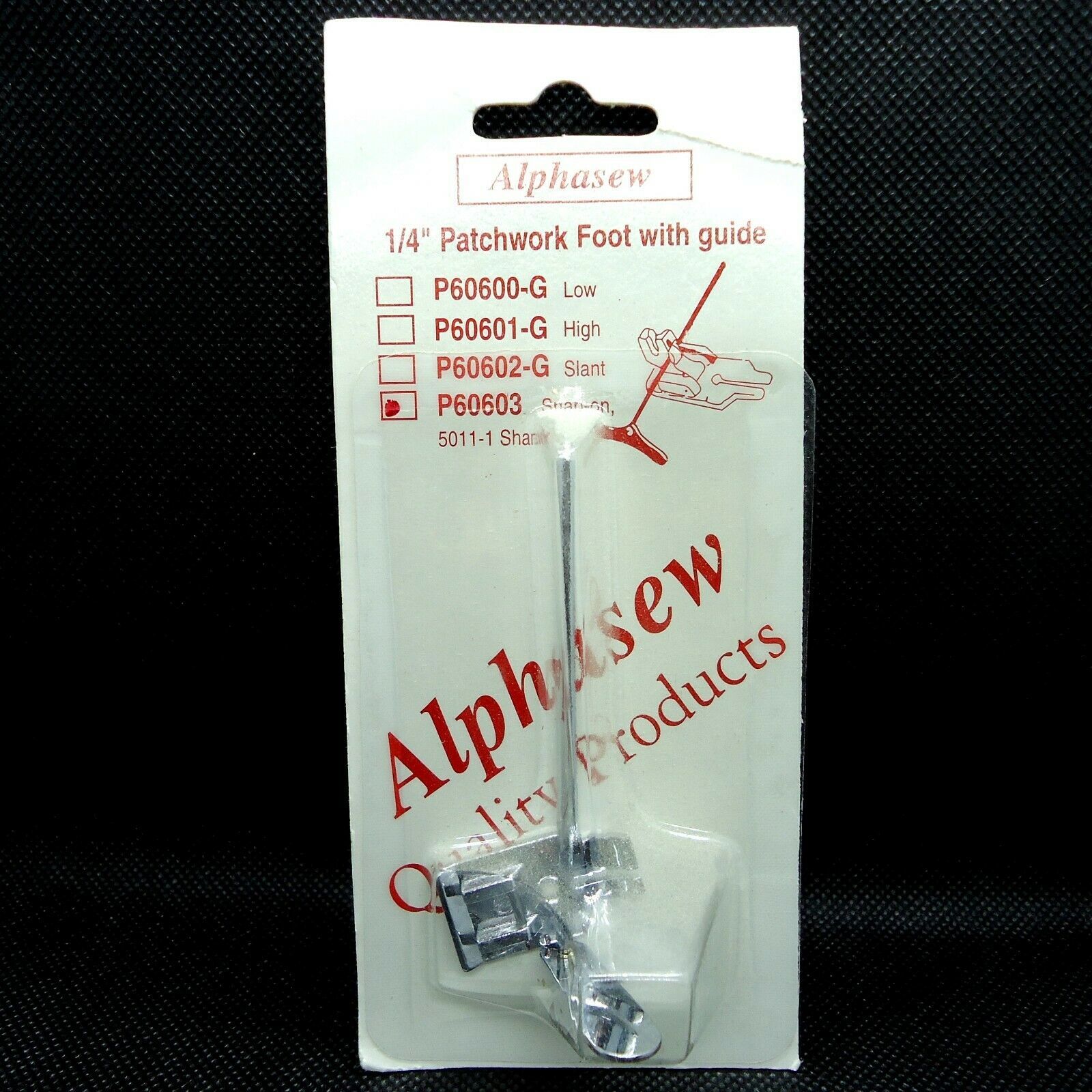 Snap-On 1/4" Patchwork Foot with Guide #P60603 5011-1 Shank Alphasew Fashion - $12.19